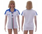 Womens Italy Blank Away Soccer Country Jersey