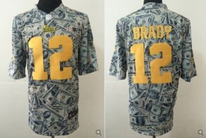 Nike New England Patriots #12 Tom Brady Dollar Fashion Jerseys(Game)