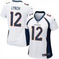 Women Nike Denver Broncos #12 Paxton Lynch White Stitched NFL New Elite Jersey