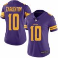 Women's Nike Minnesota Vikings #10 Fran Tarkenton Limited Purple Rush NFL Jersey