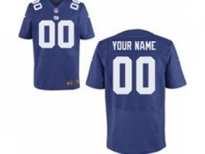 Men\'s Nike New York Giants Customized Elite Team Color Jerseys