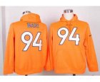 Nike jerseys denver broncos #94 ware orange[pullover hooded sweatshirt]