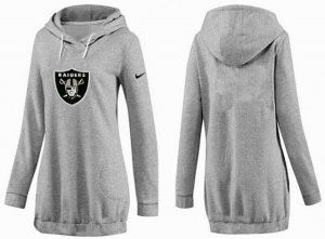 Women Oakland Raiders Logo Pullover Hoodie-031