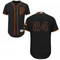 2016 Men San Francisco Giants #24 Willie Mays Majestic Black Flexbase Authentic Collection Player Jersey