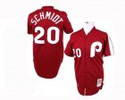 Philadelphia Phillies #20 MIKE SCHMIDT m&n red