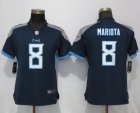 Nike Titans #8 Marcus Mariota Navy 2018 Women Vapor Untouchable Limited Jerse