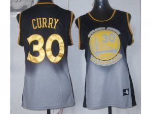 women nba golden state warriors #30 curry black-grey