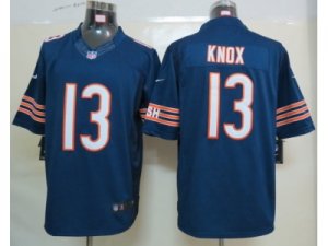 NEW NFL Chicago Bears #13 Johnny Knox Blue Jerseys(Limited)