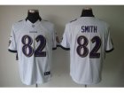 Nike NFL Baltimore Ravens #82 Smith white Jerseys(Limited)