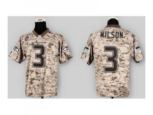 Nike jerseys seattle seahawks #3 wilson camo[2013 new Elite][USMC]