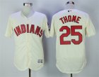 Cleveland Indians #25 Jim Thome Cream Flexbase Jersey