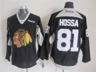 NHL Chicago Blackhawks #81 Marian Hossa black jerseys