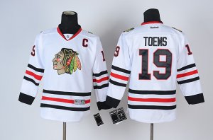 youth nhl chicago blackhawks #19 TOEWS white