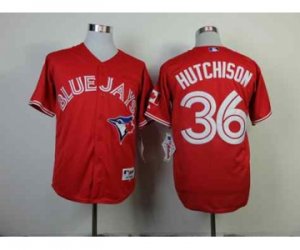 mlb jerseys toronto blue jays #36 hutchison red