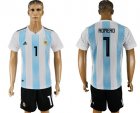 Argentina 1 ROMERO Home 2018 FIFA World Cup Soccer Jersey