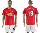 Manchester United #19 Rashford Red Home Soccer Club Jersey