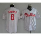 mlb philadelphia phillies #6 howard 2009 world series white(red