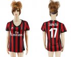 2017-18 AC Milan 17 ZAPATA Home Women Soccer Jersey