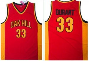 Golden State Warriors #33 Kevin Durant Red Oak Hill Academy High School Stitched NBA Jersey
