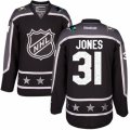 Mens Reebok San Jose Sharks #31 Martin Jones Authentic Black Pacific Division 2017 All-Star NHL Jersey