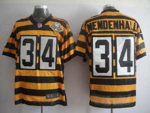 Nike nfl Pittsburgh Steelers #34 Mendenhall Yellow Black[ 80 Anniversary Throwback]