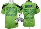 Nike Seattle Seahawks #29 Earl Thomas Green Alternate Super Bowl XLVIII NFL Game Jersey