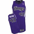 Mens Adidas Sacramento Kings #43 Anthony Tolliver Authentic Purple Road NBA Jersey