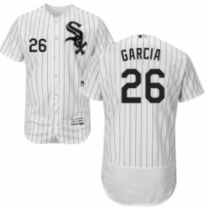 Men\'s Majestic Chicago White Sox #26 Avisail Garcia White Black Flexbase Authentic Collection MLB Jersey