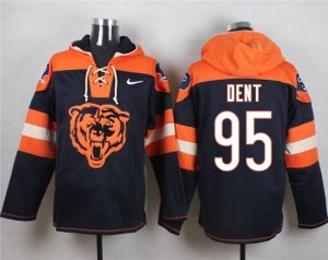Nike Chicago Bears #95 Richard Dent Navy Blue Player Pullover Hoodie