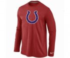 Nike Indianapolis Colts Logo Long Sleeve T-Shirt RED