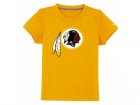 nike washington redskins logo youth T-Shirt Yellow