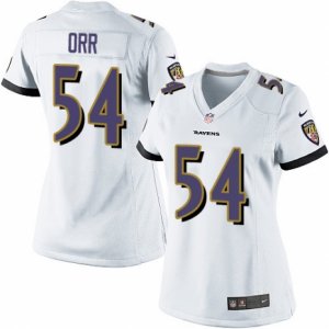 Women\'s Nike Baltimore Ravens #54 Zach Orr Limited White NFL Jersey