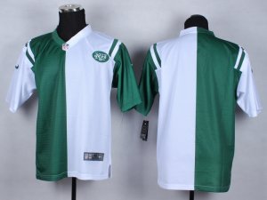 Nike New york jets Blank green-white Jerseys[Elite Split]