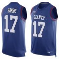 Nike New York Giants #17 Dwayne Harris Royal Blue Team Color Men Stitched NFL Limited Tank Top Jersey