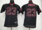 youth nfl houston texans #23 foster black[lights out]