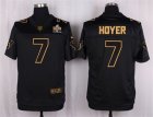 Nike Houston Texans #7 Brian Hoyer Black Pro Line Gold Collection Jersey(Elite)