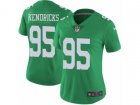 Women Nike Philadelphia Eagles #95 Mychal Kendricks Limited Green Rush NFL Jersey