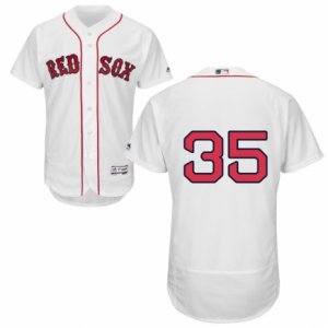 Men\'s Majestic Boston Red Sox #35 Steven Wright White Flexbase Authentic Collection MLB Jersey