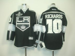 youth nhl los angeles kings #10 richards black-white[2012 stanley cup champions]