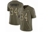 Men Nike Philadelphia Eagles #34 Donnel Pumphrey Limited Olive Camo 2017 Salute to Service NFL Jersey