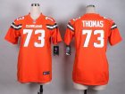 Women Nike Cleveland Browns #73 Joe Thomas Orange jerseys