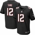 Mens Nike Atlanta Falcons #12 Mohamed Sanu Elite Black Alternate NFL Jersey