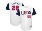 Mens USA Baseball #22 Andrew McCutchen Majestic White 2017 World Baseball Classic Authentic Jersey