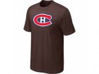 NHL Montreal Canadiens Big & Tall Logo Brown T-Shirt