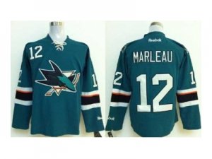 nhl jerseys san jose sharks #12 marleau blue[2014 new stadium]