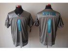 Nike NFL Carolina Panthers #1 Cam Newton Grey Shadow Jerseys