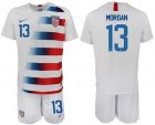 2018-19 USA 13 MORGAN Home Soccer Jersey