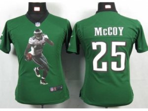 Nike Women philadelphia eagles #25 mccoy green Portrait Fashion Game Jerseys