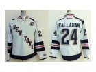 nhl jerseys new york rangers #24 callahan white[2014 new stadium][patch C]