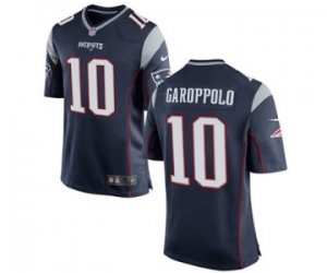 Mens Nike New England Patriots #10 Jimmy Garoppolo Game Navy Blue Team Color NFL Jersey